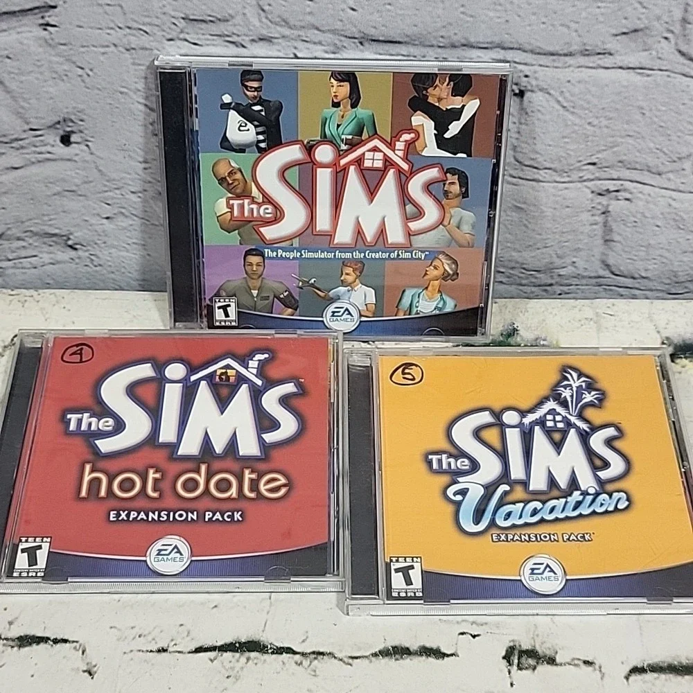 The SIMs PC Video Games CD-ROM Software Lot Of 10 Vacation University Hot Date